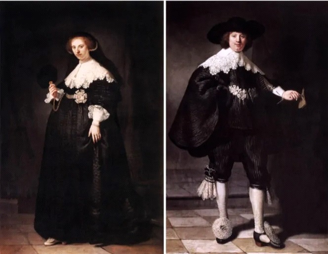 Rembrandt - Marten Soolmans ve Oopjen Coppit’in Anlık Portreleri
